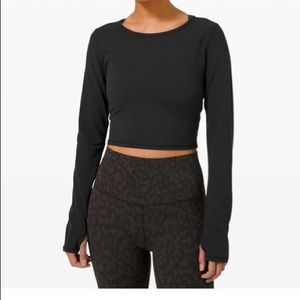 Lululemon Ever Elated Cropped Long Sleeve